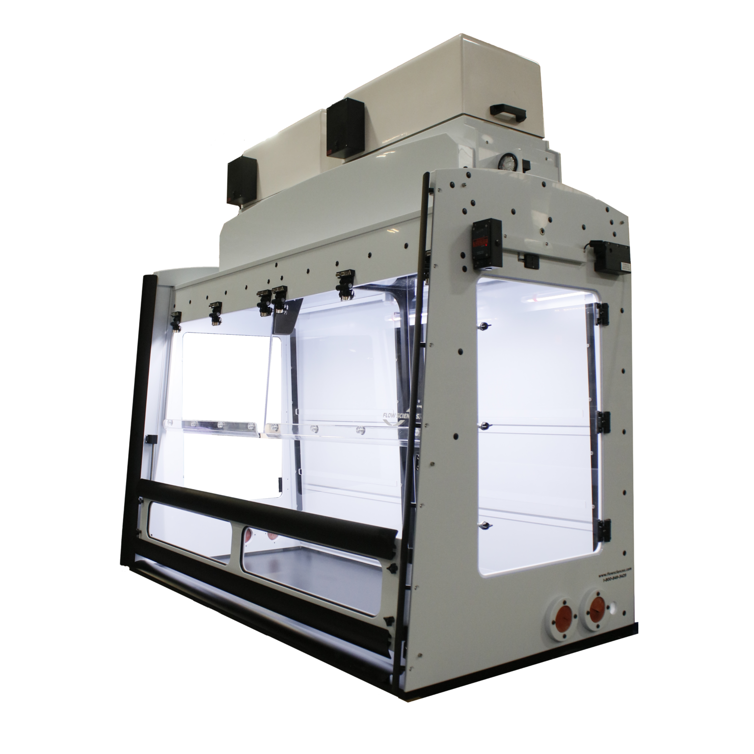 Analytical Pill Press and Hardness Tester Sliding Sash Enclosure Flow